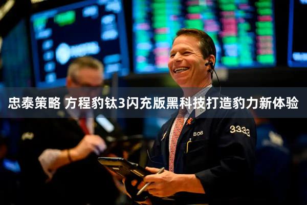 忠泰策略 方程豹钛3闪充版黑科技打造豹力新体验