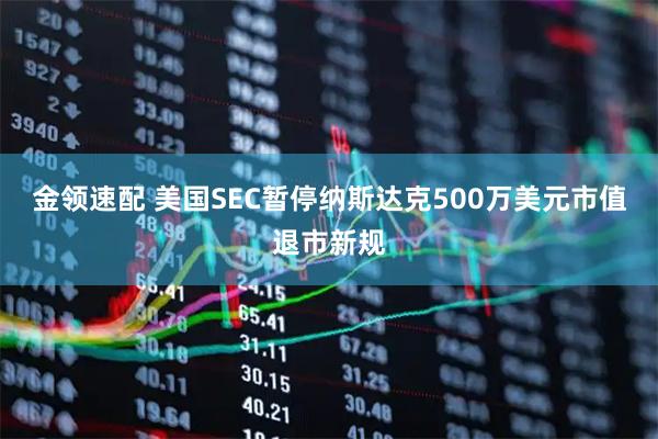 金领速配 美国SEC暂停纳斯达克500万美元市值退市新规