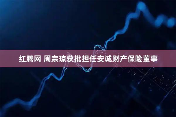 红腾网 周宗琼获批担任安诚财产保险董事
